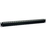 24PT CAT6 FEED THROUGH PATCH PANEL