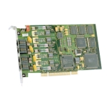 Dialogic D4PCIU4SEQ Combined Media Board - 4 x RJ-11 - PCI Express
