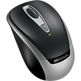 Microsoft 3000 Wireless Mobile Mouse - Optical - Wireless - Radio Frequency - USB - 1000 dpi - Scroll Wheel - 4 Button(s) - Symmetrical