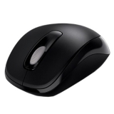Microsoft 1000 Mouse - Wireless - Radio Frequency - Black - USB - 1000 dpi - Scroll Wheel - 3 Button(s) - Symmetrical
