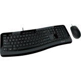 Microsoft Comfort Curve 3000 Keyboard & Mouse - USB Keyboard - 104 Key - English (North America) - USB Wired Mouse - BlueTrack - 1000 dpi - 3 Button - Scroll Wheel